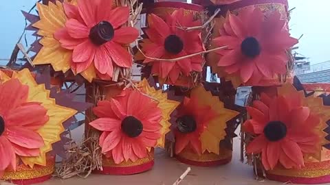 Autumn#handmade#decorations# party#gifts#ideas#from#waste#material#paper#