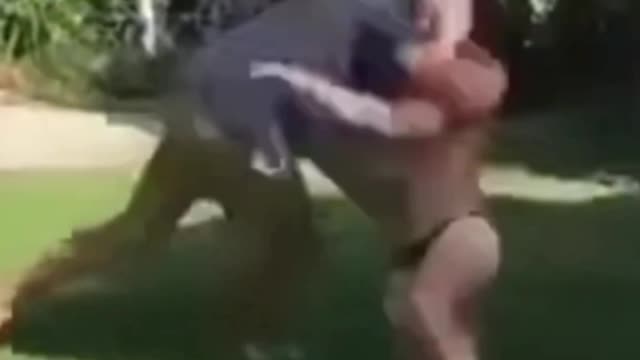 What in the hell was he thinking? In speedos?
