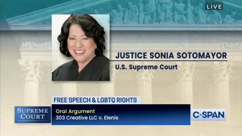 Sotomayor Questions Waggoner During 303 Creative v. Elenis