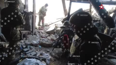 Footage of the battles for Marinka