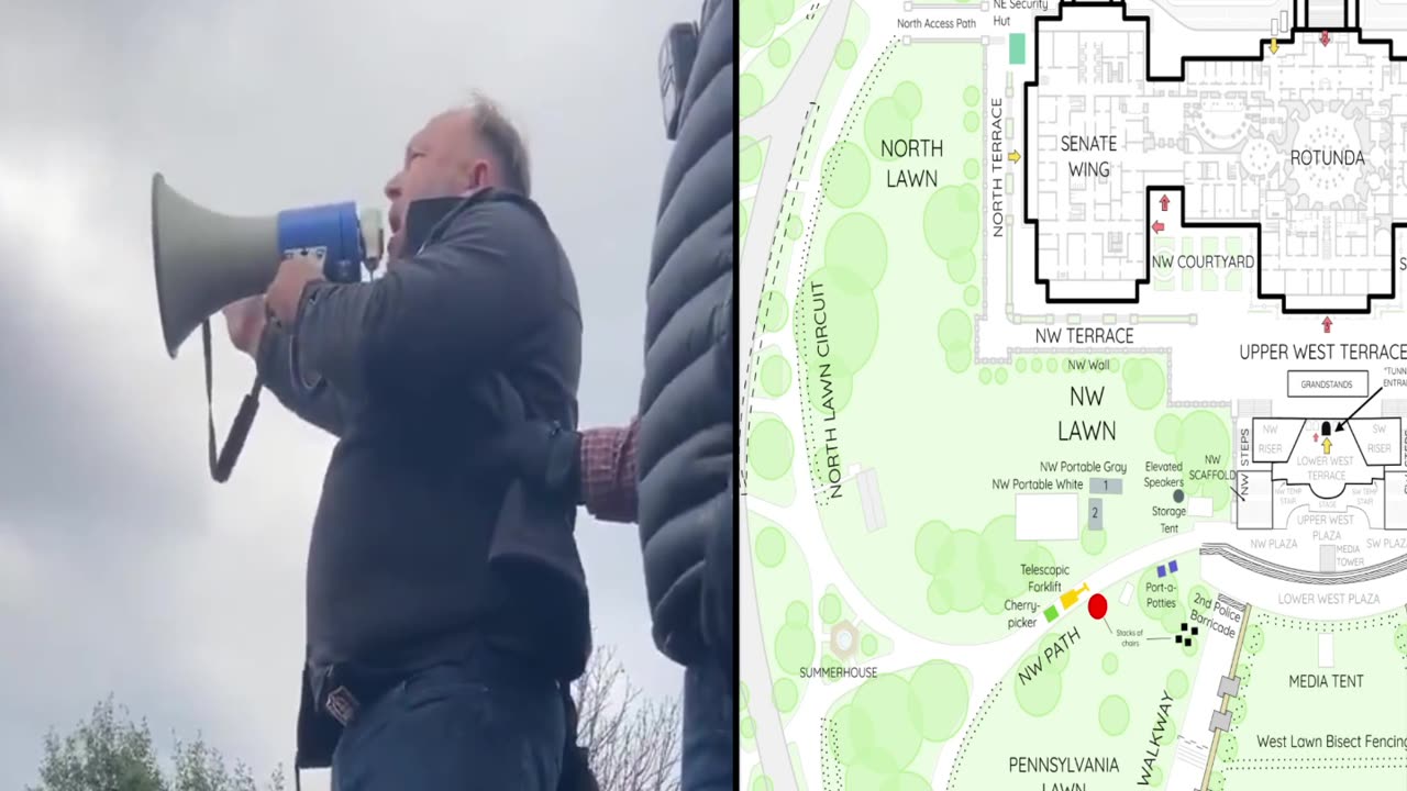 Alex Jones at the Capitol on Jan 6th