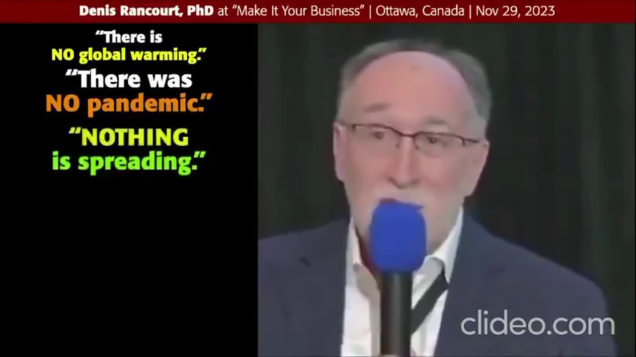 'PROF' DENIS RANCOURT: EVERYTHING WAS A FUCKING HOAX! THERE WAS NO PANDEMIC!!!