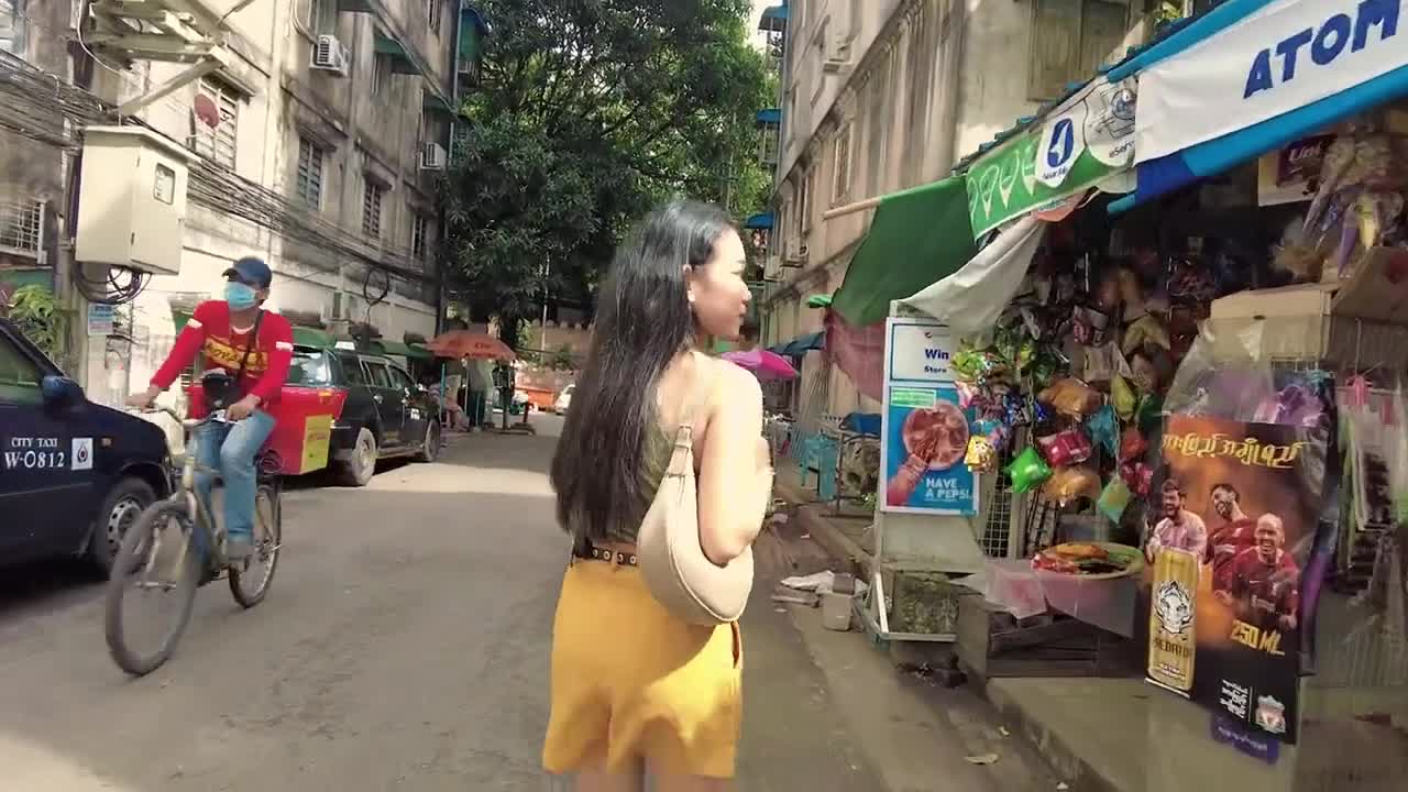 Tour the streets of Yangon with me