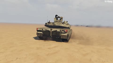 The US Army's new generation Abrams X main battle tank attacks a simulated target