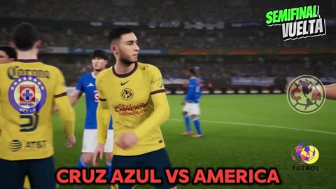 Cruz Azul vs America Semifinal Vuelta Liga MX Apertura 2024 partido de simulasion