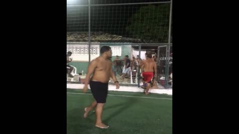 Gangs Of Soccer Fans Fighting In Brazil