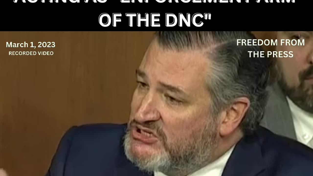 Thank Goodness for Senator Cruz Speaking Out...Now Do Something about it!