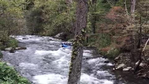 Whitewater on the nantahala river, n.c.