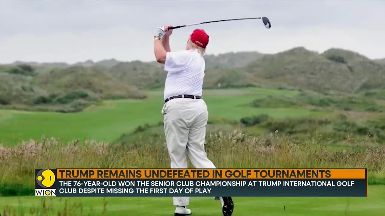 Former US President Donald trump wins golf championship