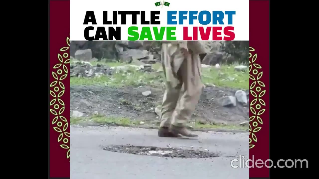 A very Good message for all Humans (A Little effort can saves many lives)