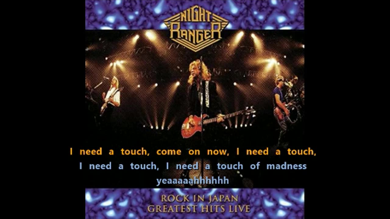 Night Ranger - Rock in Japan – Touch of Madness {live karaoke}