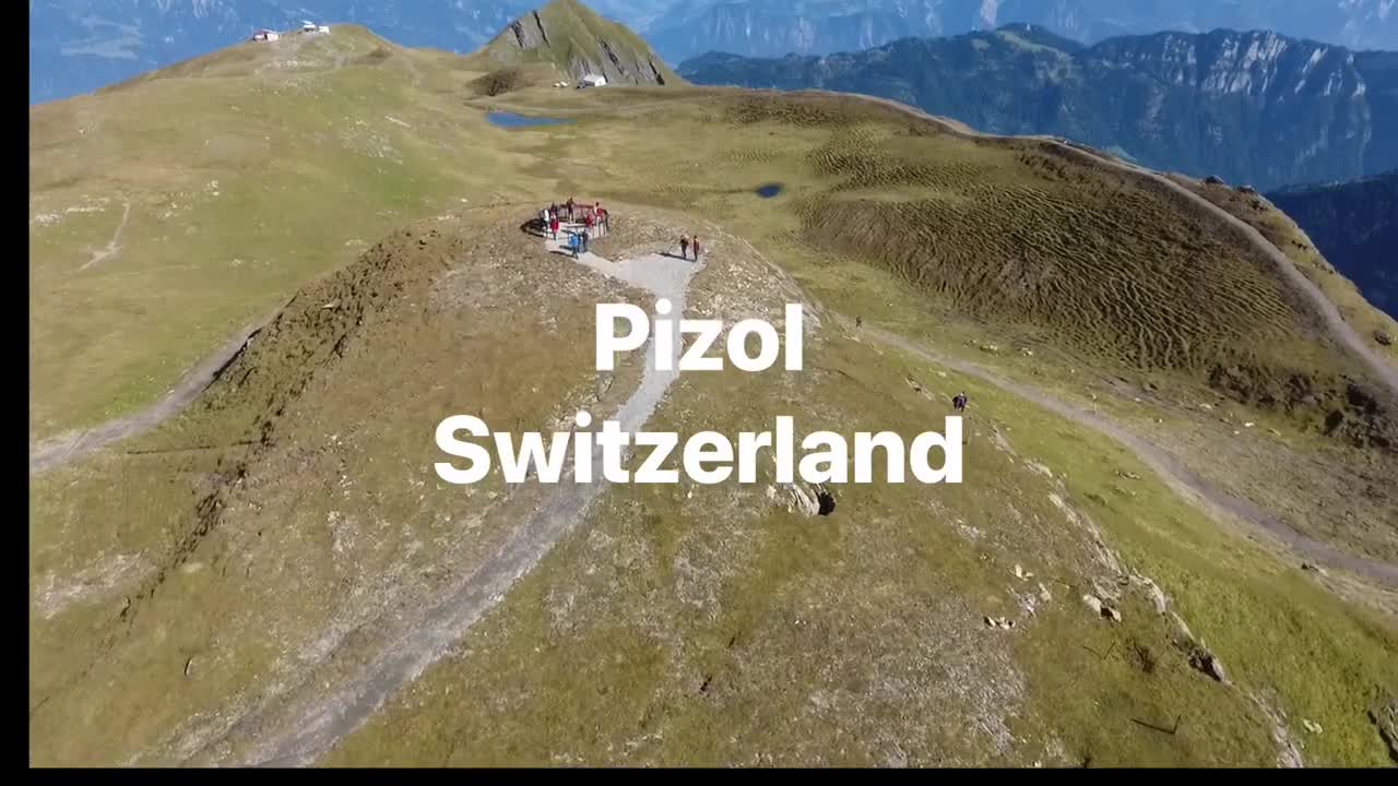 Swiss Landscape - Pizol _ Drone View _ Summer _ Alpine Meadows