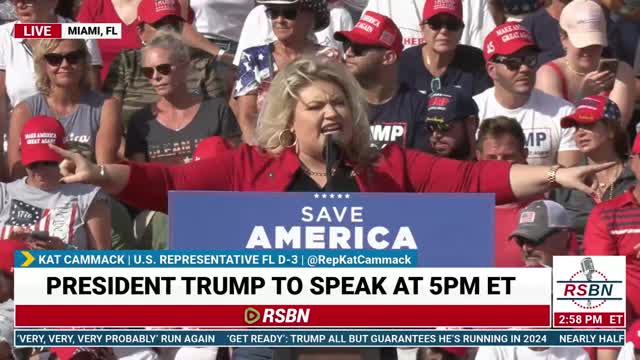 Kat Cammack Speech: Save America Rally in Miami, FL - 11/6/22
