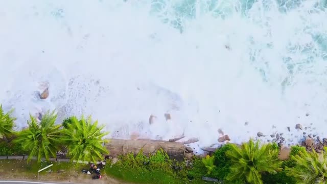 dji mavic pro drone video footage from above, beach and nature beautiful