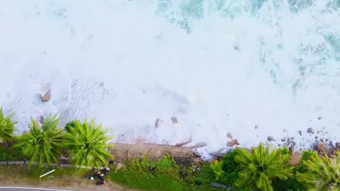 dji mavic pro drone video footage from above, beach and nature beautiful