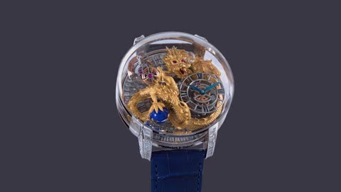 The Jacob & Co. Astronomia Art Dragon White Gold Baguette