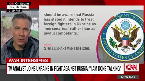 'This isn't a joke': TV analyst on why he joined fight for Ukraine