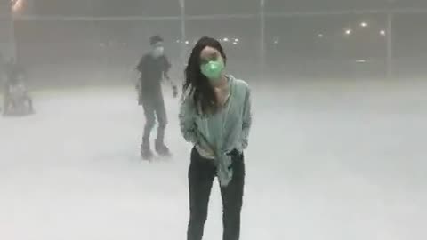 Ice skating