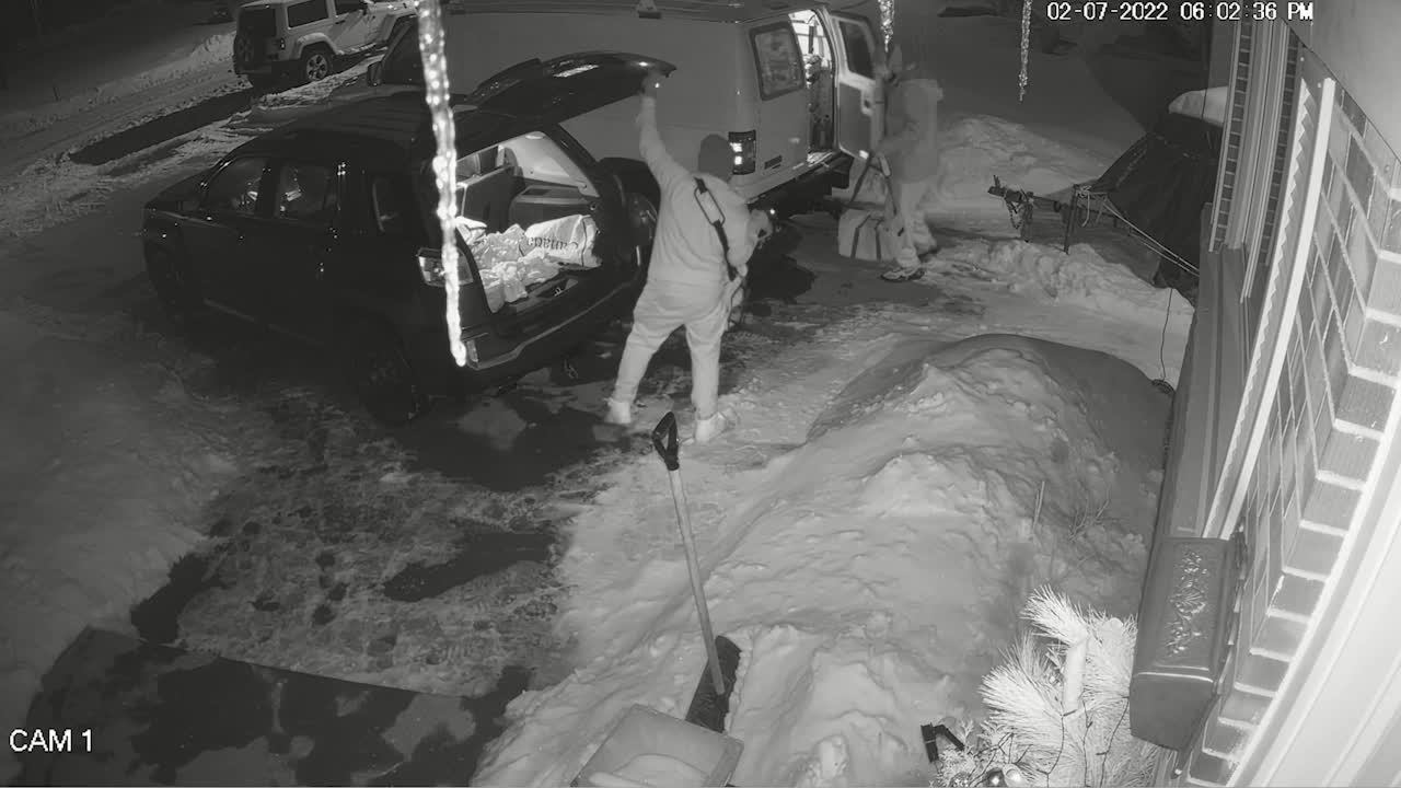 Security cam footage of losers breaking into my vehicles