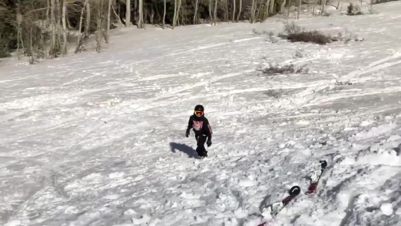 Skier Lost His Skis Doing A Twist But He Took It Like A Champ!