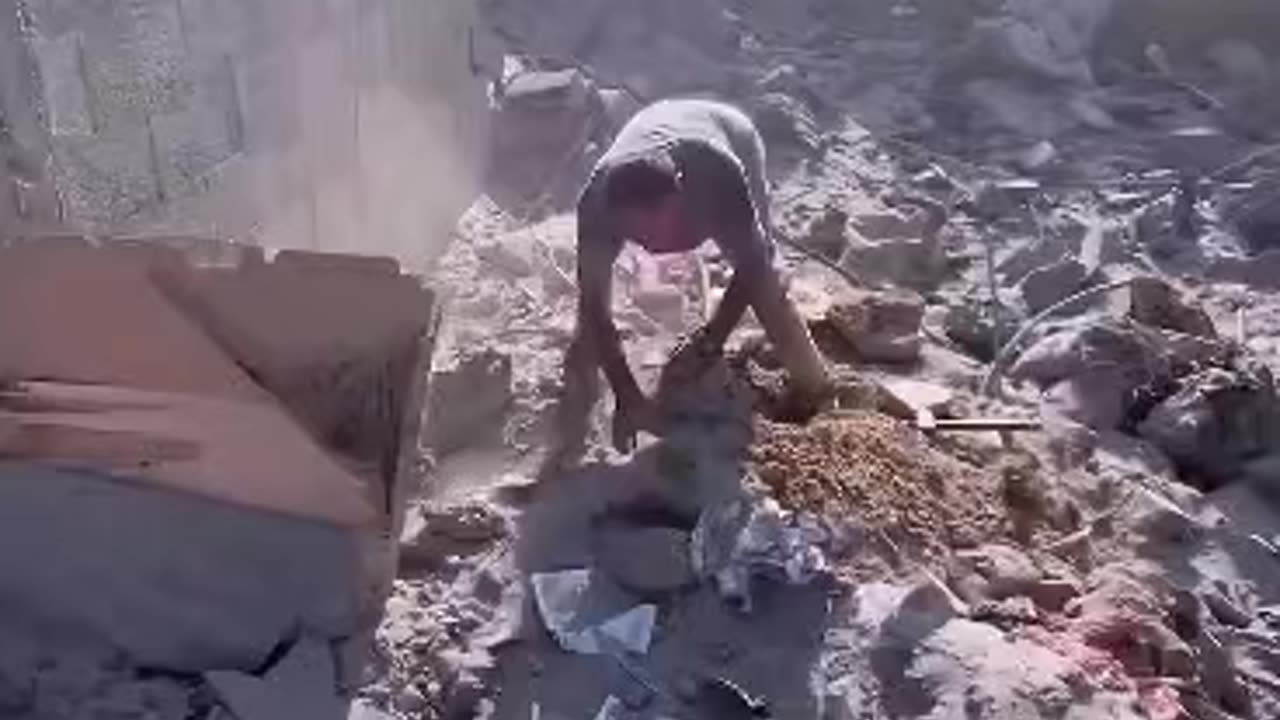 His four kids are under this rubble