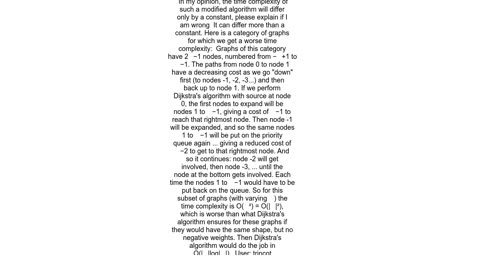 Modification of Dijkstra&#39;s algorithm to make it work with negative weights and its time complex