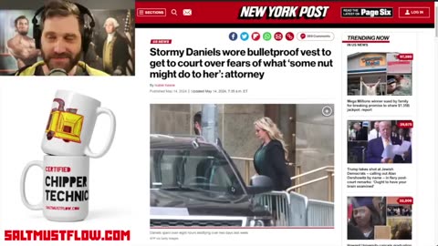 Salty Cracker - [Language ALERT]Stormy Wore Cleavage Exposing Bulletproof Vest to Court