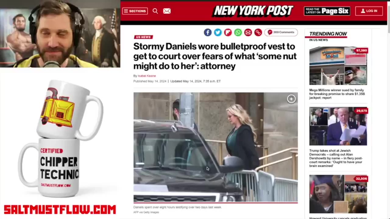 Salty Cracker - [Language ALERT]Stormy Wore Cleavage Exposing Bulletproof Vest to Court