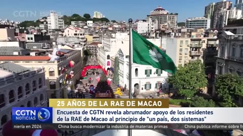 Encuesta de CGTN revela abrumador apoyo de residentes de RAE de Macao a "un país, dos sistemas"