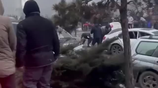 Guns flowing to protesters in Kazakhstan.