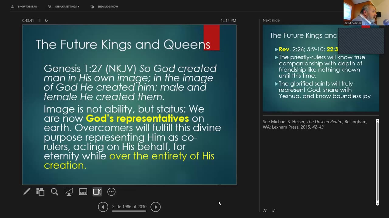 Sunday December 17, 2023 Revelation: A Change of Rulership - the Once & Future Kings