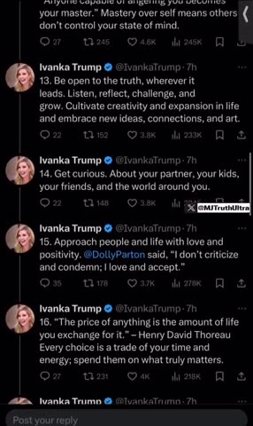 Ivanka Trump Posts 17 Key Life Lessons For Her 43rd Birthday