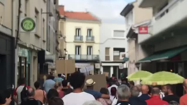 Mont-de-Marsan, France: Protests Against Vaccine Passports