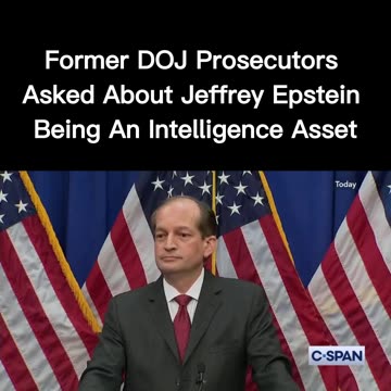 DOJ Prosecutor Squirms when asked about Epstein!