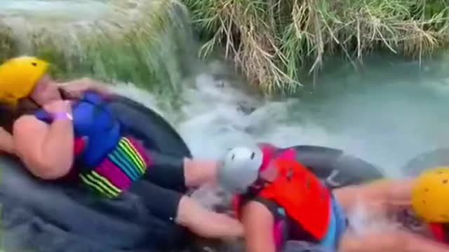 Water rafting in Trapote, Mexico