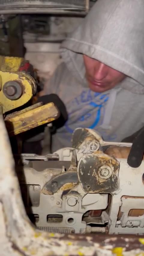 Ukrainians Loading the Magazine of a Tank or Artillery Piece