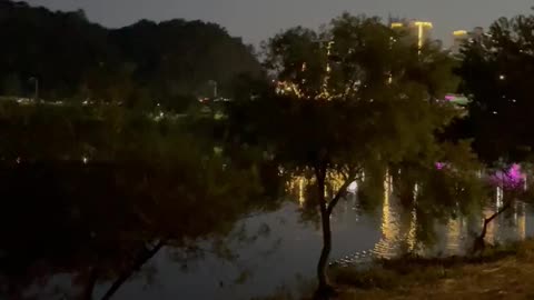 riverside at night