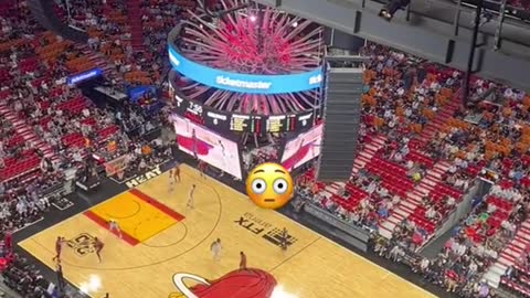 Ever wonder what it's like to drop parachutes from the top of an NBA arena?