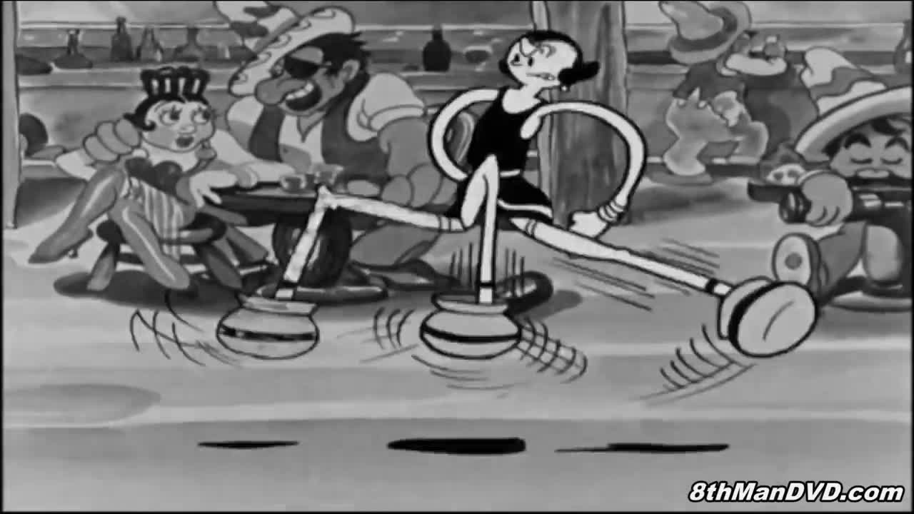 POPEYE THE SAILOR MAN: Blow Me Down! (1933) (Remastered) (HD 1080p) | William Costello