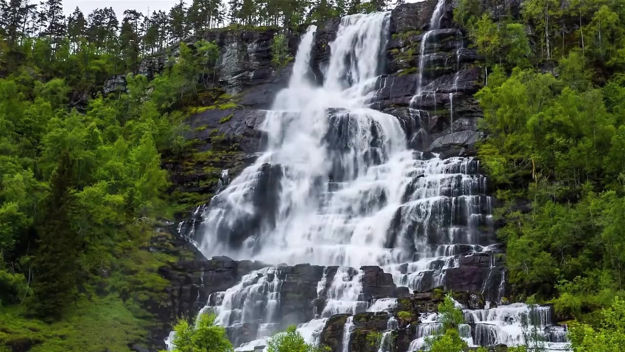 beautiful nature Norway natural landscape and Relax music Ultra 4k video