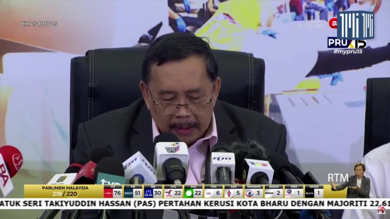 tiada parti menang majoriti mudah- kata SPR