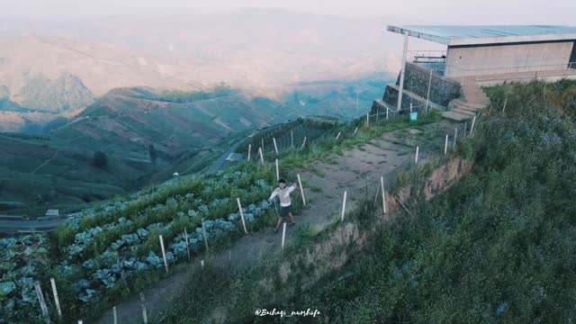 the road to Pangalengan Bandung, beautiful scenery