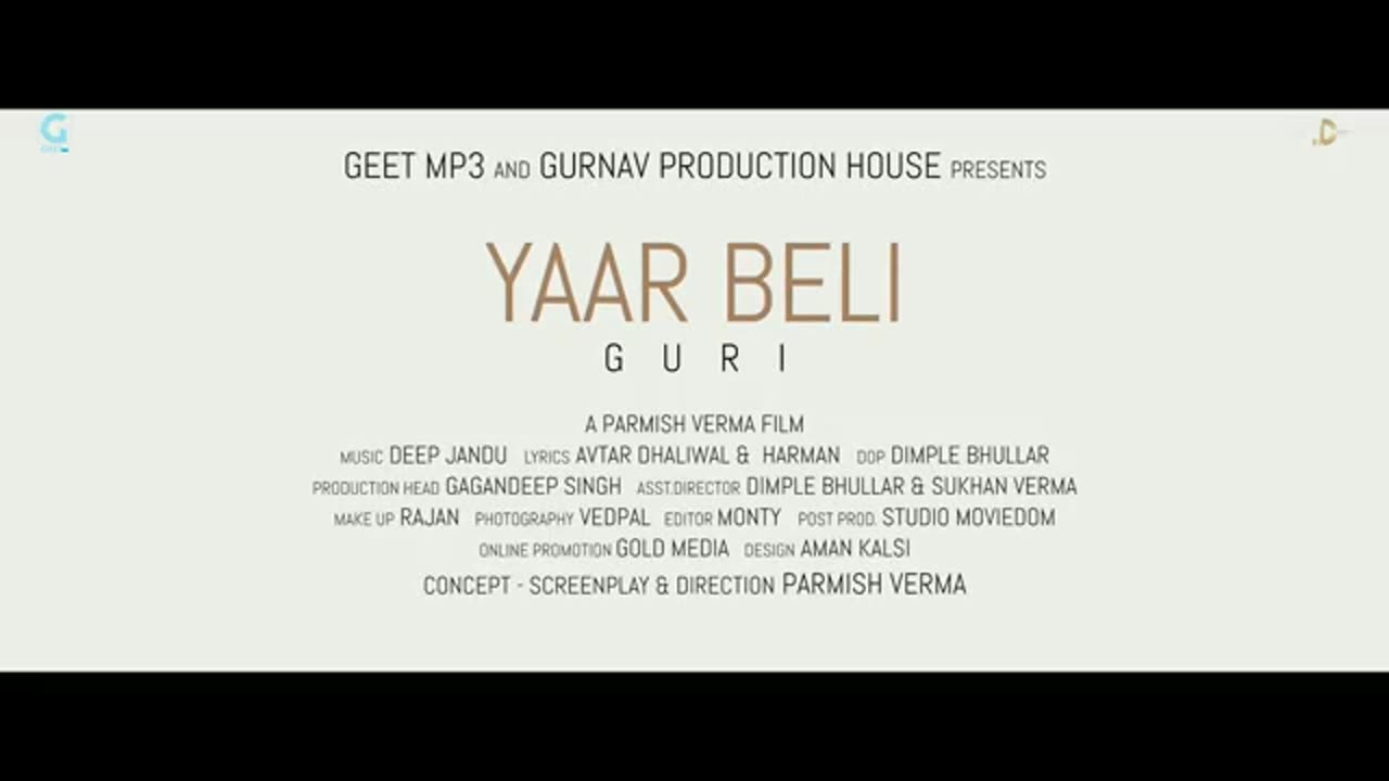 Yaar_Beli___Guri_(Official_Video)_Deep_Jandu___Parmish_Verma___Punjabi_Songs