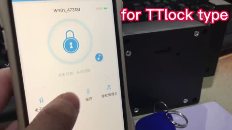 Smart Wood Door Lock Keyless Invisible Electronic Lock IC Card TTlock App Unlock Cabinet Locker