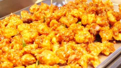 Sweet And Spicy Korean Traditional StreetFood