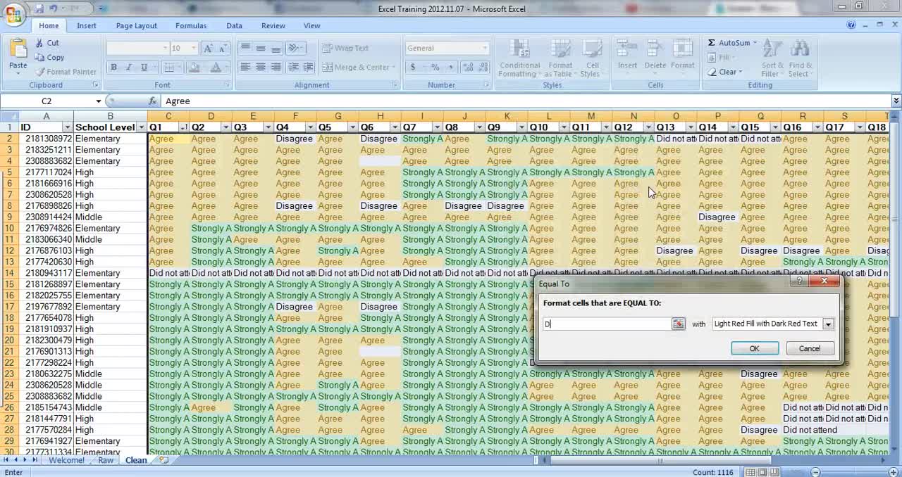 How to assign Color-Code to specific Words or Phrases in Excel (Automatically)