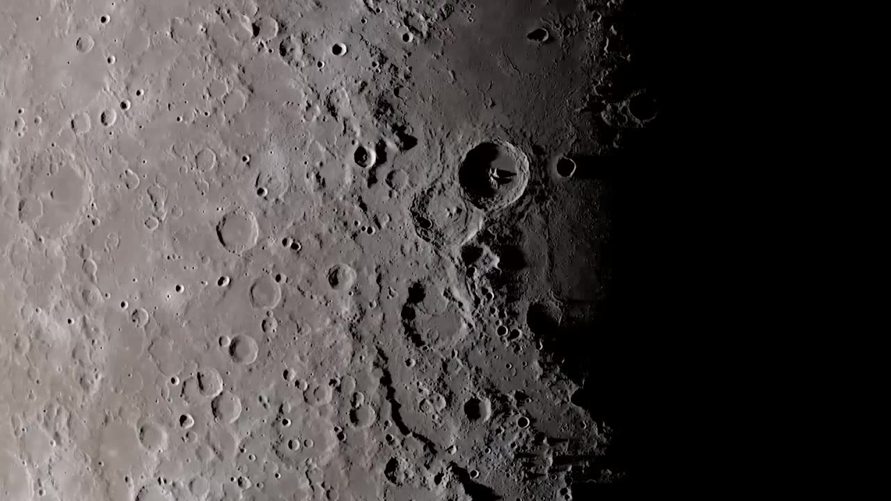 Moon Close up view