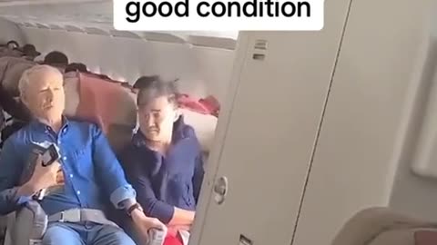 A passenger opened a planes exit door during a flight