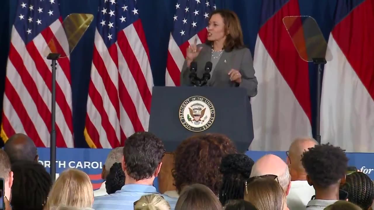 Kamala debuts a slightly different version of “unburdened"