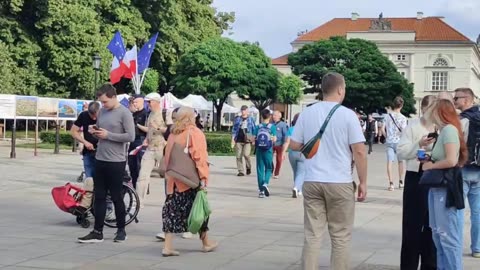 Protest pokojowy Deunizacja Polski Subito - Warszawa 04.06.2024 r.